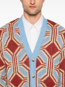 Drole De Monsieur Cardigan Le Cardigan Mohair Géométrique