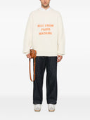 Drole De Monsieur Le Maille Tressée Slogan Sweater