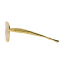 Bv1305s Sunglasses Bottega Veneta Metal Gold