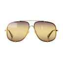 Ch0348s Sunglasses Chloé Acetate Gold