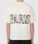 Ami Teeshirt Manches Courtes Boxy Fit Avec Print Ami Paris Devant Et Dos