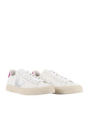 Veja Campo Leath White Silver Ultraviolet