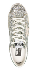 Golden Goose Super Star Glitter Upper Toe Tongue And Heel Laminated Star