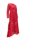 Patou Long Sleeves Lace Midi Dress