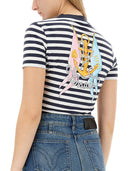 Versace camiseta con rayas náuticas