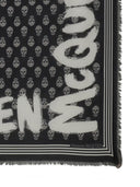 Alexander Mc Queen Graffiti Biker Scarf