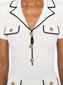 Vestido acanalado de autorretrato