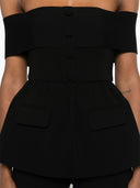 Self Portrait One Piece Jumpsuit With Open Shoulders