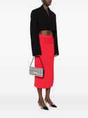 Bolso de hombro de autorretrato con diamantes de imitación