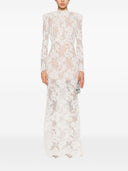 Self Portrait Long Dress With Rhinestones