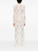 Self Portrait Long Dress With Rhinestones