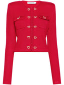 Cardigan auto -ritratto con pulsanti per il cuore