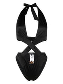 Versace Medusa Lace Up One Piece Massuit de maillot
