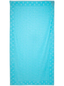 Versace handdoek met Jacquard -logo