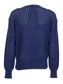 Kangra Cashmere Pullover A Rete Manica Lunga