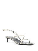 Khaite 35 Mm Snakeskin Print Sandals