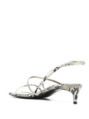 Khaite 35 Mm Snakeskin Print Sandals
