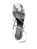 Khaite 35 Mm Snakeskin Print Sandals
