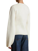 Khaite die scharlachrote Strickjacke