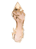 Gianvito Rossi Flavia Heeled Sandals In Gold Colored Patent Calfskin.