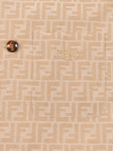 Fendi Jr Giacca Ff Canvas