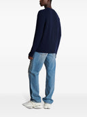 Maglione balmain con logo intarsio