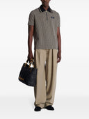 Balmain Labyrinth Polo Shirt With Jacquard Effect