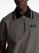 Balmain Labyrinth Polo Shirt With Jacquard Effect