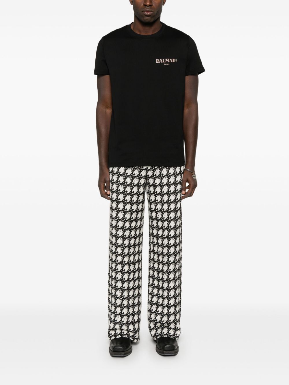 Balmain T Shirt With Gel Logo