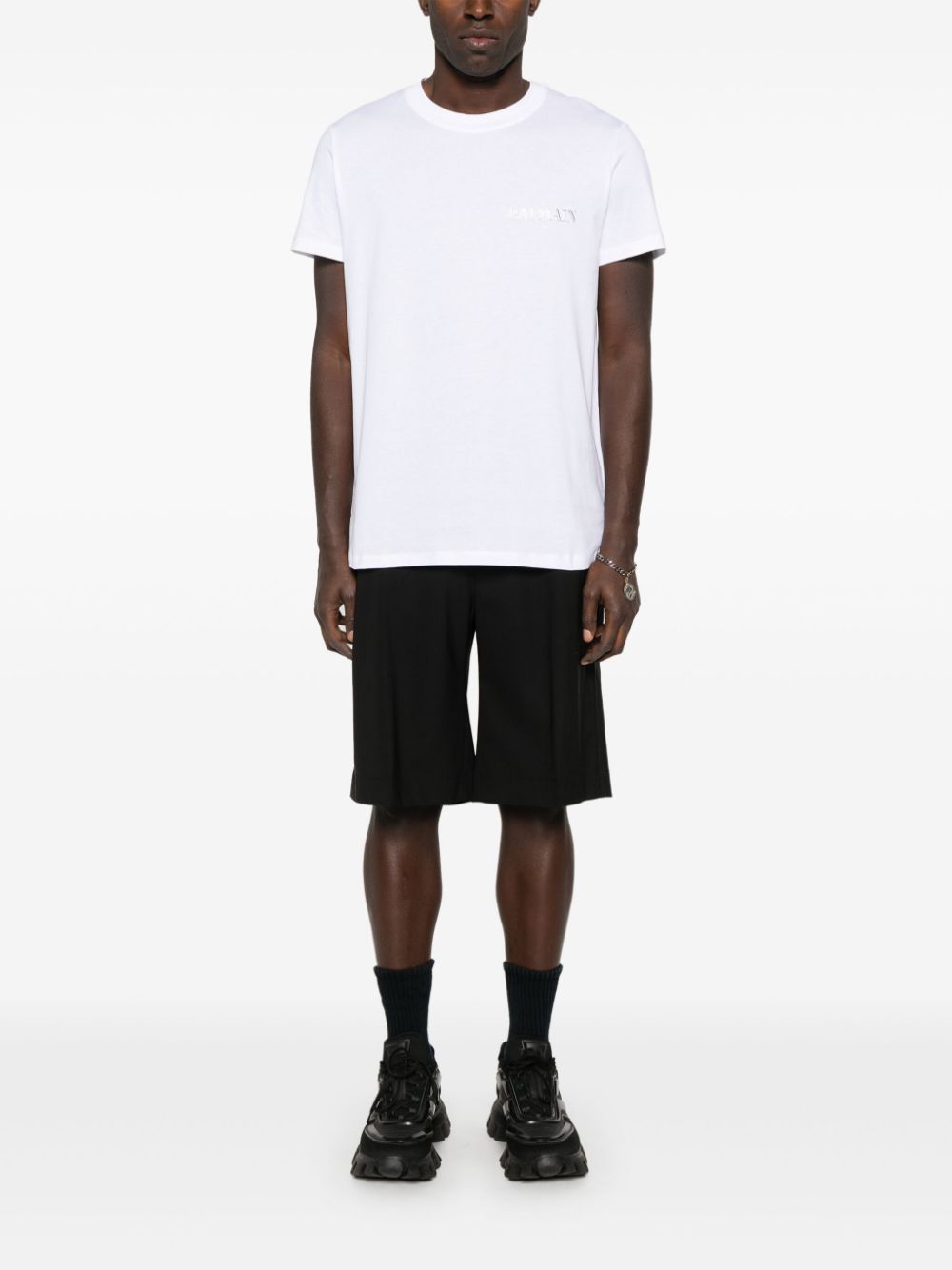 Balmain T Shirt With Gel Logo