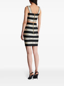 Balmain Cropped Top With Jacquard Effect