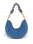 Balmain Soft Moon Denim 1945 Umhängetasche