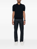 Kiton Dark Blue Polo Shirt