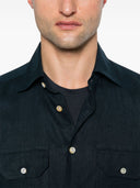 Kiton Navy Blue Shirt