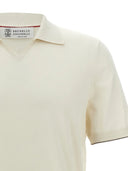 Brunello Cucinelli Cotton Polo Shirt With Logo Embroidery