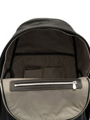 Zaino in pelle nera di Brunello Cucinelli con logo