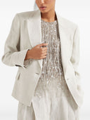 Blazer Brunello Cucinelli abbellito con gioielli