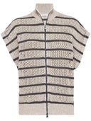 Brunello Cucinelli Striped Cardigan