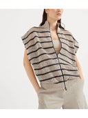Brunello Cucinelli Striped Cardigan