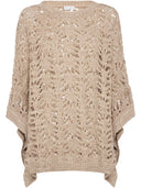 Brunello Cucinelli Poncho Foliage Lace