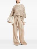Brunello Cucinelli Poncho Foliage Lace
