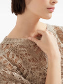 Brunello Cucinelli Poncho Foliage Lace