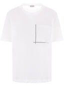 Brunello Cucinelli T-shirt avec décoration monili