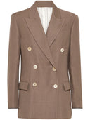 Blazer twill di Brunello Cucinelli con dettaglio monili