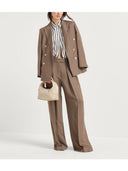 Blazer twill di Brunello Cucinelli con dettaglio monili