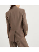 Blazer twill di Brunello Cucinelli con dettaglio monili