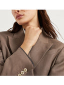 Blazer twill di Brunello Cucinelli con dettaglio monili