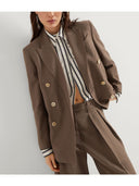 Blazer twill di Brunello Cucinelli con dettaglio monili