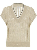 Brunello Cucinelli schillerndes T -Shirt