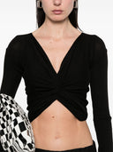 Rick Owens Cropped Wrap Cardigan
